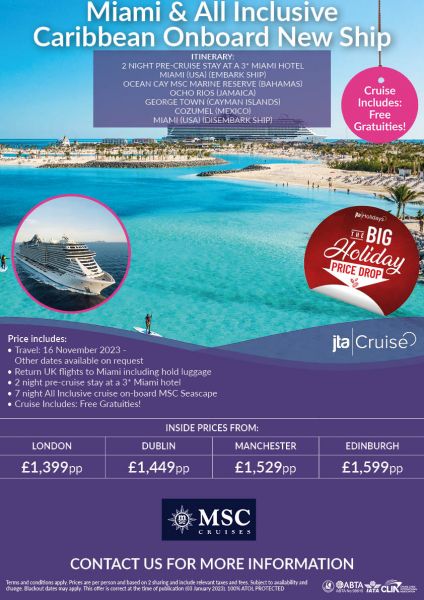 Miami and All Inclusive Caribbean Cruise